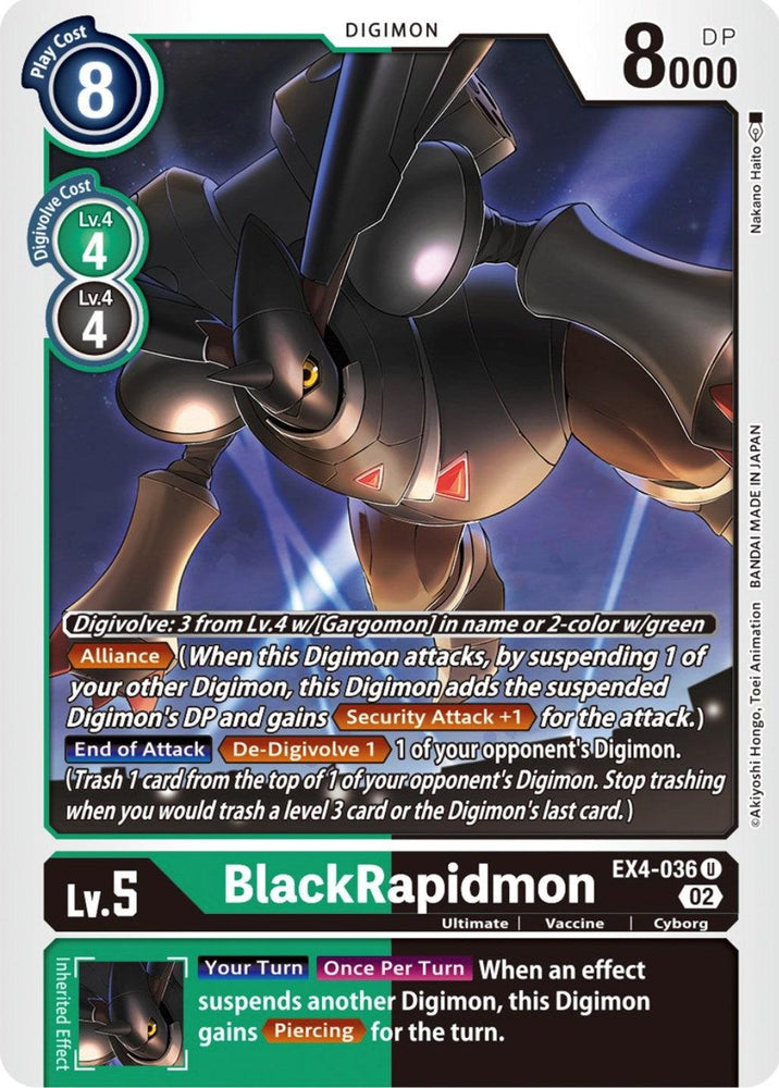 BlackRapidmon [EX4-036] [Alternative Being Booster] (ONLINE ORDER ONLY)