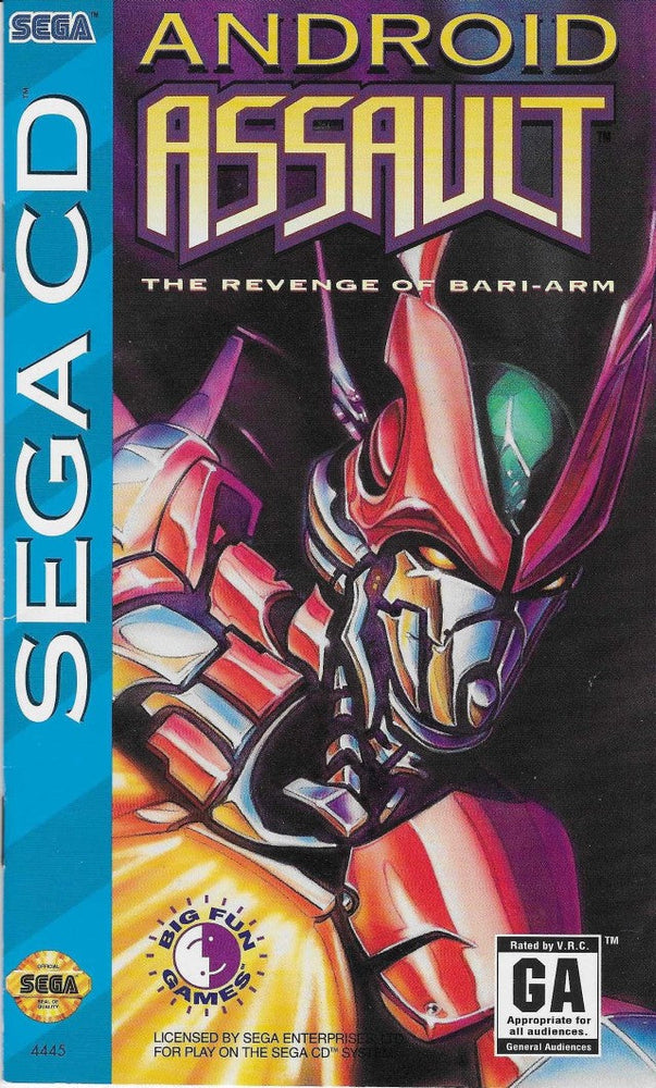 Android Assault: The Revenge of Bari-Arm (Sega CD) (ONLINE ORDER ONLY)