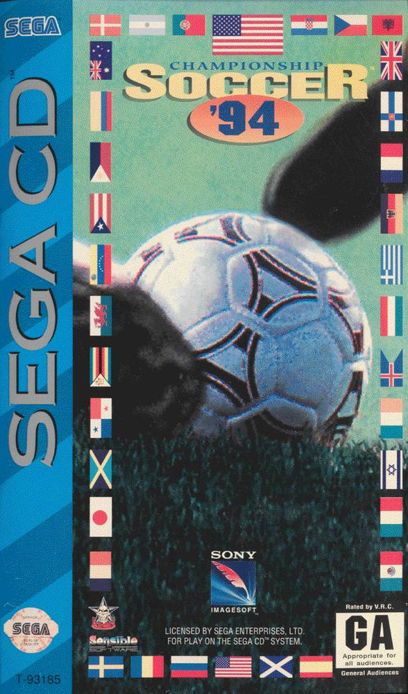 Championship Soccer 94 (Sega CD) (ONLINE ORDER ONLY)