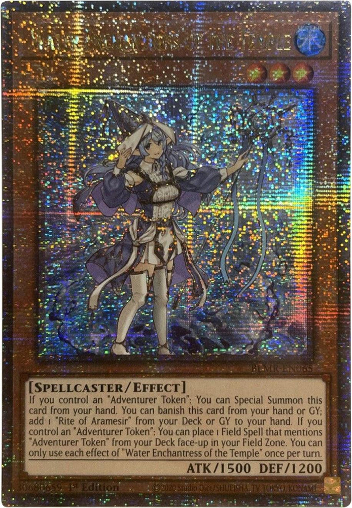 Water Enchantress of the Temple [BLMR-EN065] Quarter Century Secret Rare (ONLINE ORDER ONLY)