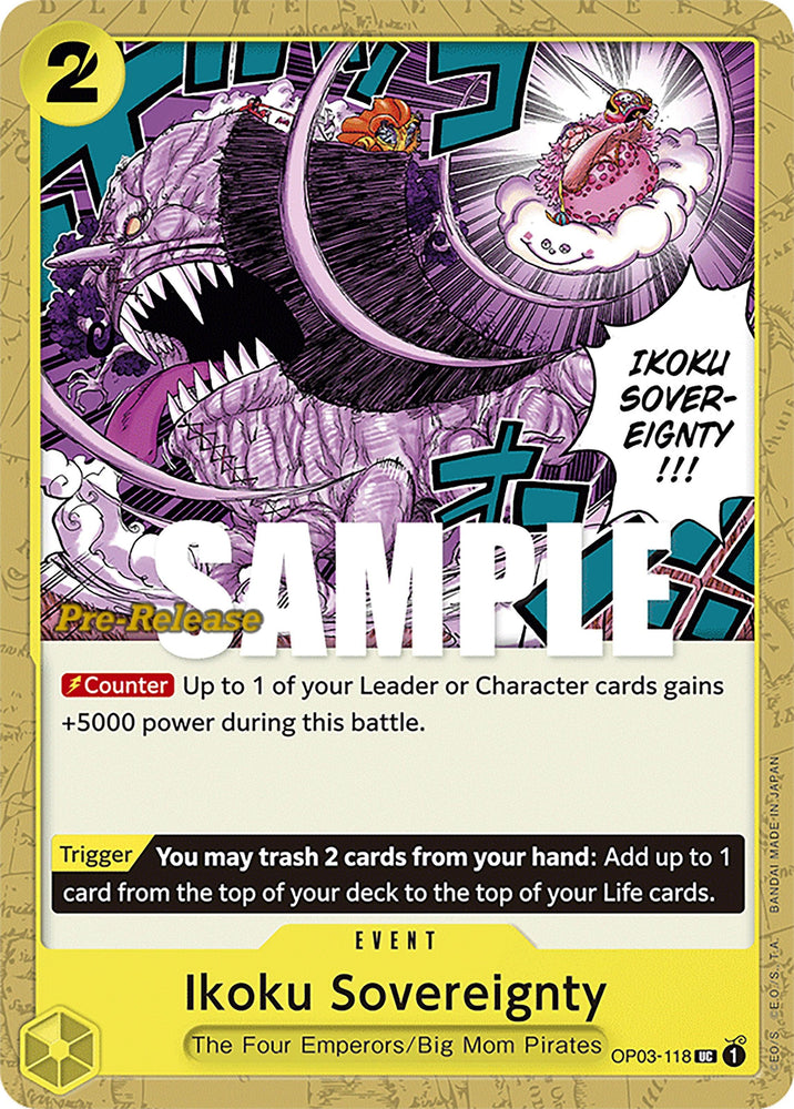 Ikoku Sovereignty [Pillars of Strength Pre-Release Cards] (ONLINE ORDER ONLY)