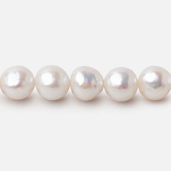 7.5-8.5mm Off White Chinese Akoya Saltwater Pearls 15.5 inch 52 pieces A (ONLINE ORDER ONLY)