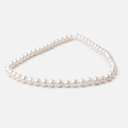 7.5-8.5mm Off White Chinese Akoya Saltwater Pearls 15.5 inch 52 pieces A (ONLINE ORDER ONLY)