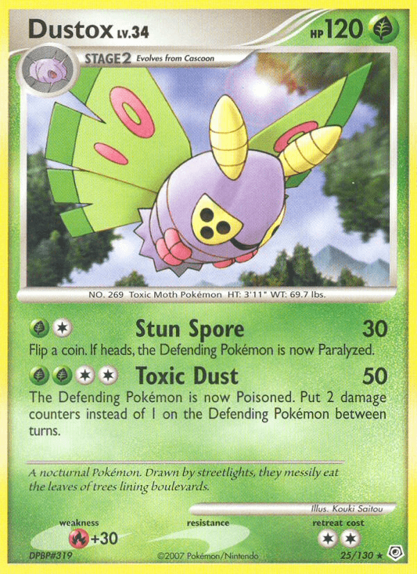 Dustox (25/130) [Diamond & Pearl: Base Set] (Online Only)