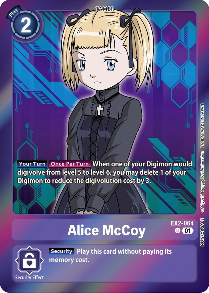 Alice McCoy [EX2-064] (Event Pack 5) [Digital Hazard Promos] (ONLINE ORDER ONLY)