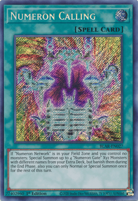 Numeron Calling [BLAR-EN027] Secret Rare (ONLINE ORDER ONLY)