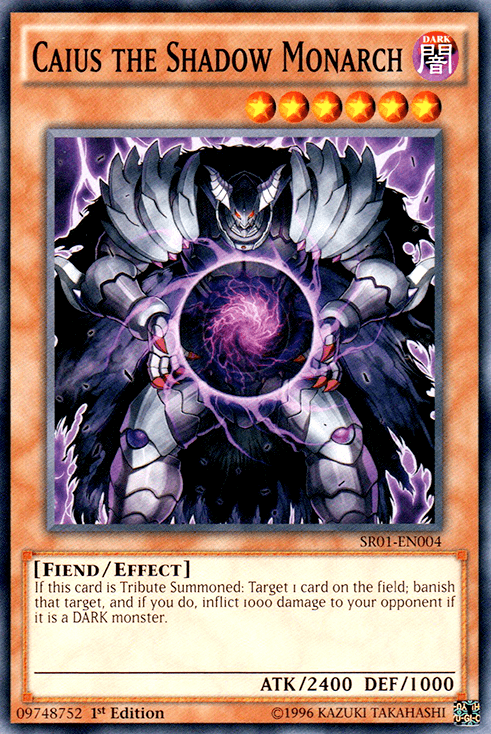 Caius the Shadow Monarch [SR01-EN004] Common (ONLINE ORDER ONLY)
