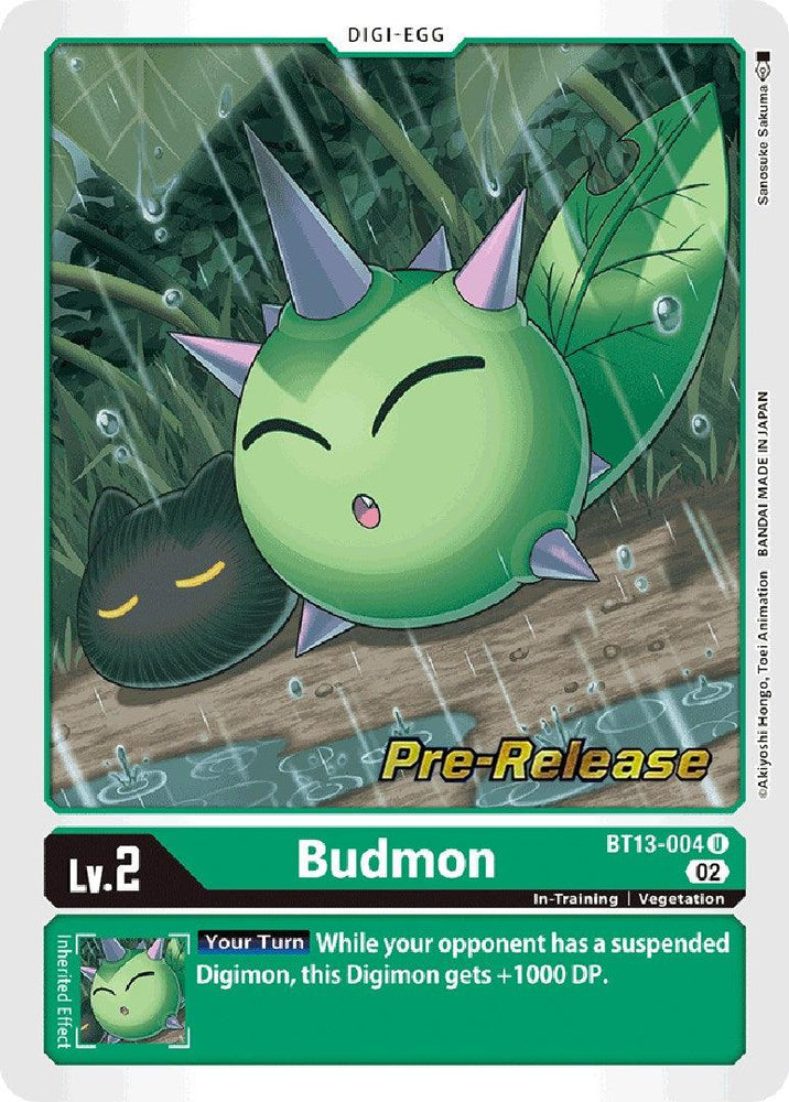 Budmon [BT13-004] [Versus Royal Knights Booster Pre-Release Cards] (ONLINE ORDER ONLY)
