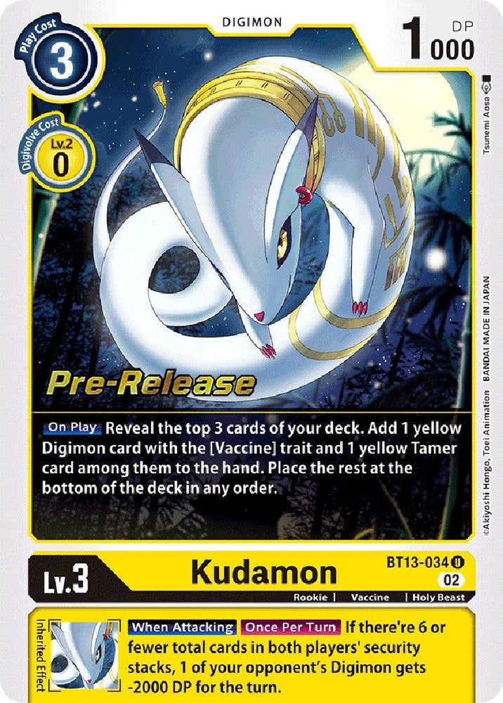 Kudamon [BT13-034] [Versus Royal Knights Booster Pre-Release Cards] (ONLINE ORDER ONLY)