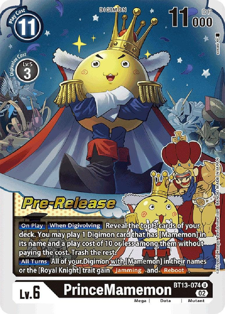 PrinceMamemon [BT13-074] [Versus Royal Knights Booster Pre-Release Cards] (ONLINE ORDER ONLY)