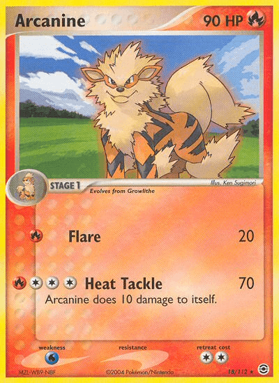 Arcanine (18/112) [EX: FireRed & LeafGreen] (Online Only)