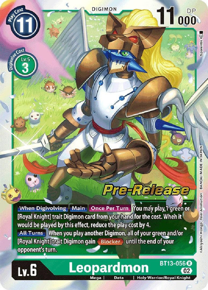 Leopardmon [BT13-056] [Versus Royal Knights Booster Pre-Release Cards] (ONLINE ORDER ONLY)