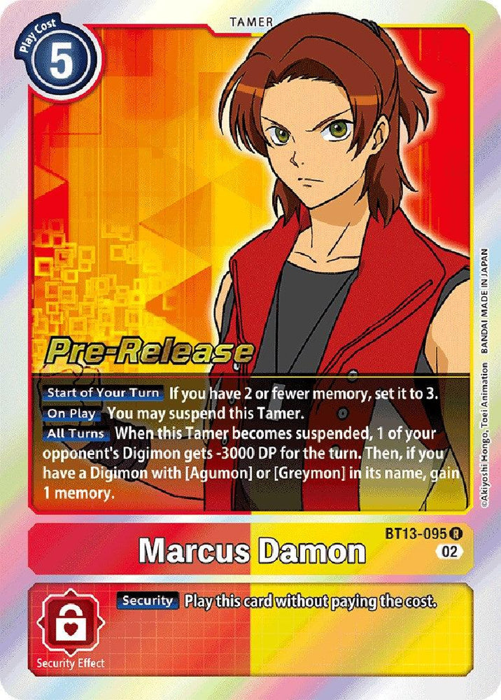 Marcus Damon [BT13-095] [Versus Royal Knights Booster Pre-Release Cards] (ONLINE ORDER ONLY)