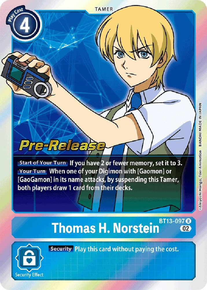 Thomas H. Norstein [BT13-097] [Versus Royal Knights Booster Pre-Release Cards] (ONLINE ORDER ONLY)