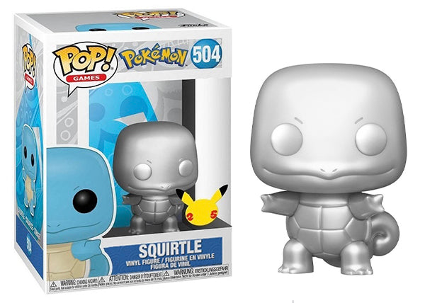 Squirtle (Silver Metallic, Pokémon) 504 - 25th Anniversary (Online Order Only)