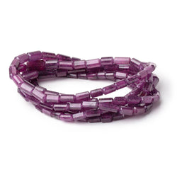 5-11mm Ruby Faceted Tube Beads 16 inch 52 pieces AA (ONLINE ORDER ONLY)