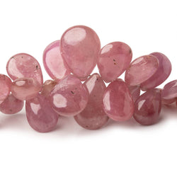 5-16mm Ruby Plain Pear Beads 7 inch 60 pieces (ONLINE ORDER ONLY)