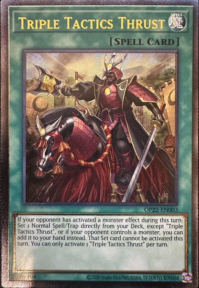 Triple Tactics Thrust [OP22-EN003] Ultimate Rare (ONLINE ORDER ONLY)