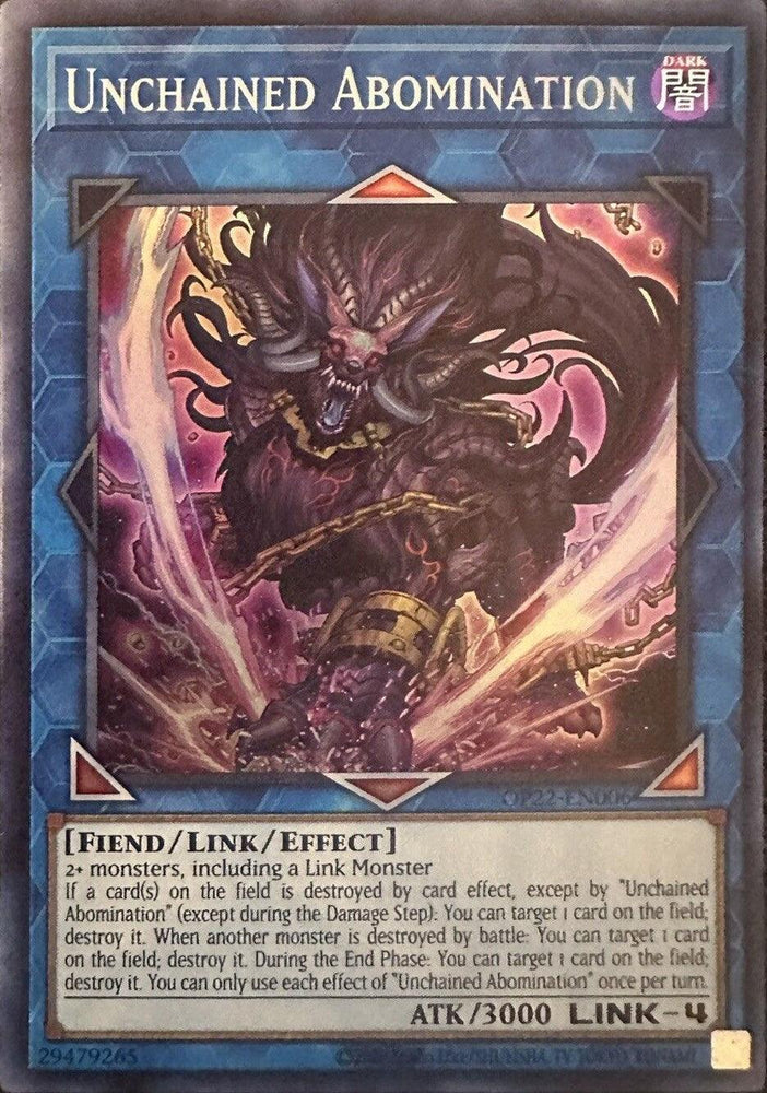 Unchained Abomination [OP22-EN006] Super Rare (ONLINE ORDER ONLY)