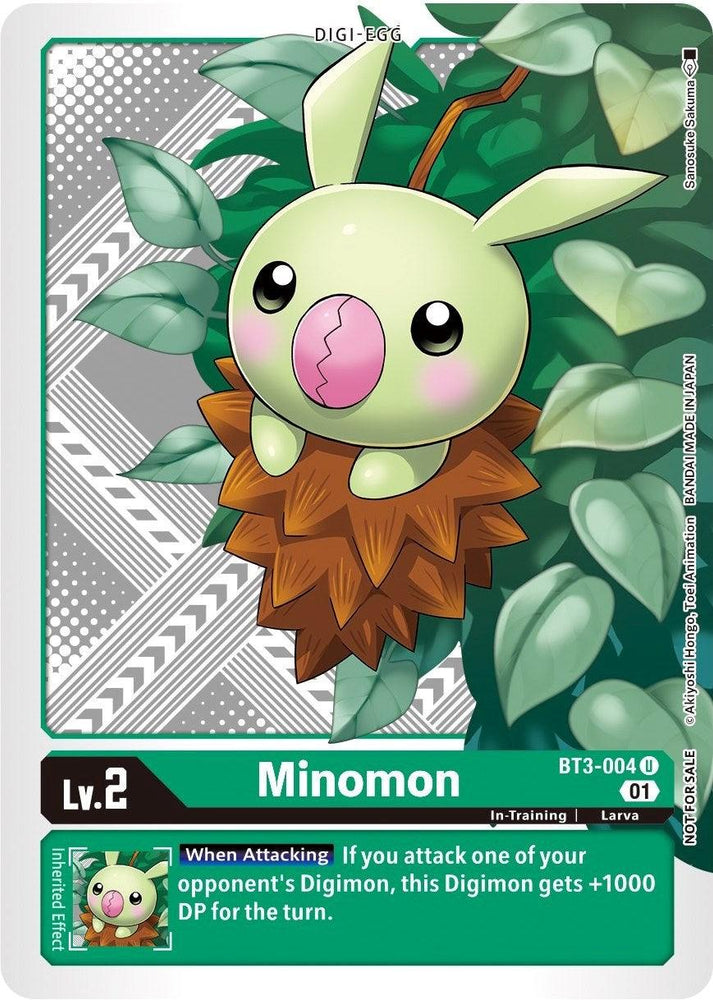 Minomon [BT3-004] (Winner Pack Xros Encounter) [Release Special Booster Promos] (ONLINE ORDER ONLY)