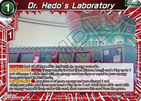 Dr. Hedo's Laboratory (BT22-008) [Critical Blow] (ONLINE ORDER ONLY)