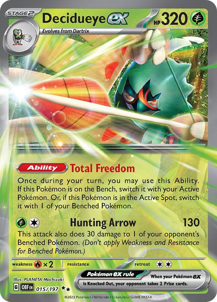Decidueye ex (015/197) [Scarlet & Violet: Obsidian Flames] (Online Only)