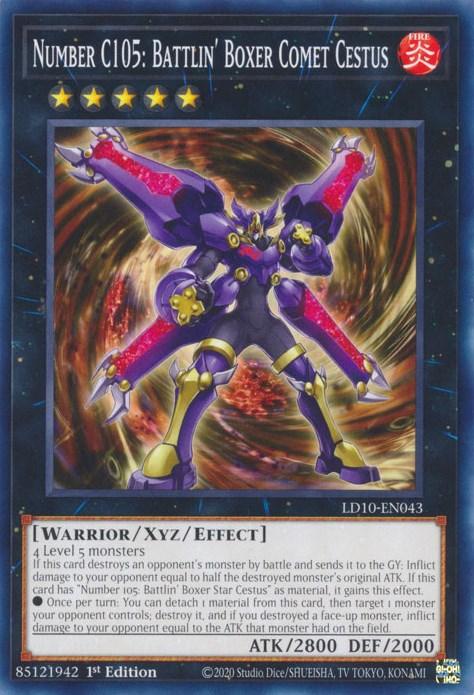 Number C105: Battlin' Boxer Comet Cestus [LD10-EN043] Common (ONLINE ORDER ONLY)