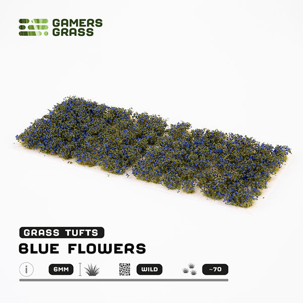 Gamers Grass Tufts: Blue Flowers - Wild