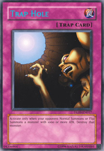 Trap Hole (Blue) [DL09-EN017] Rare (ONLINE ORDER ONLY)