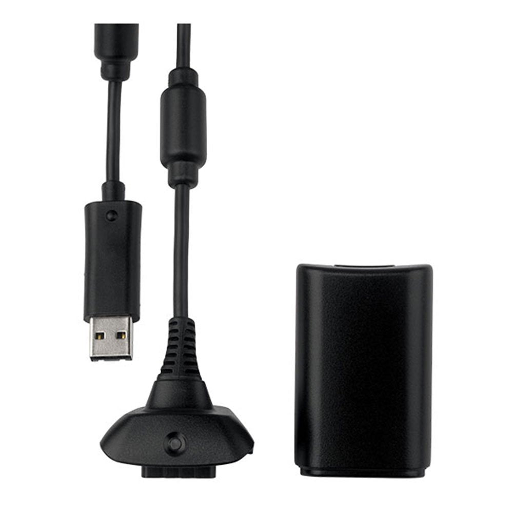 Black Play And Charge Kit (Xbox 360) (ONLINE ORDER ONLY)