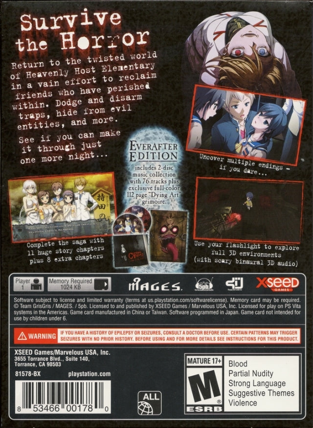 Corpse Party: Blood Drive (Playstation Vita) (ONLINE ORDER ONLY)