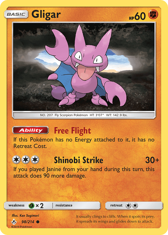 Gligar (98/214) [Sun & Moon: Unbroken Bonds] (Online Only)