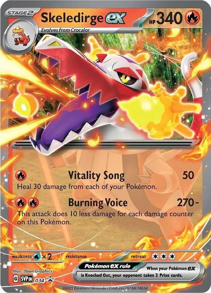 Skeledirge ex (034) [Scarlet & Violet: Black Star Promos] (Online Only)