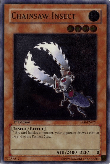 Chainsaw Insect (UTR) [SOI-EN021] Ultimate Rare (ONLINE ORDER ONLY)