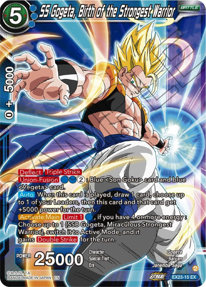 SS Gogeta, Birth of the Strongest Warrior (EX23-15) [Premium Anniversary Box 2023] (ONLINE ORDER ONLY)