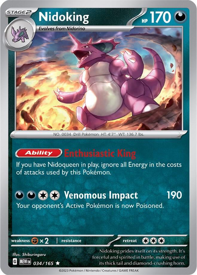 Nidoking (034/165) [Scarlet & Violet: 151] (Online Only)