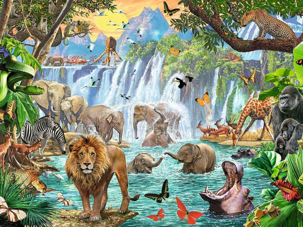 Puzzle: Waterfall Safari (ONLINE ORDER ONLY)