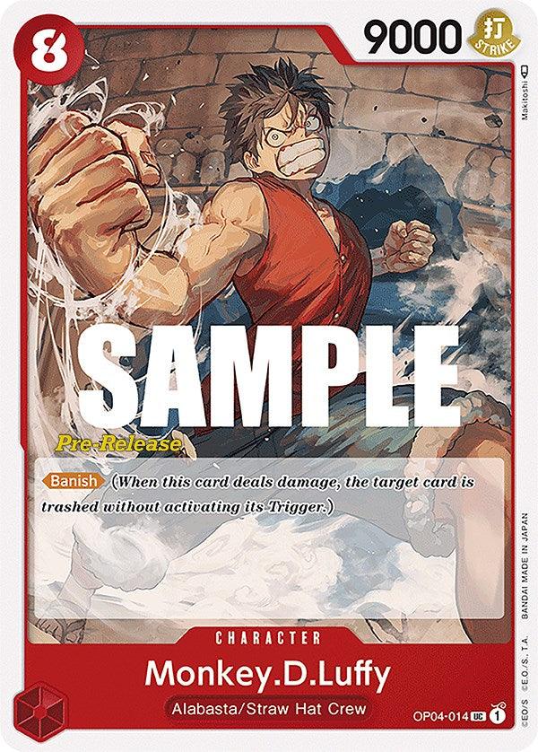 Monkey.D.Luffy [Kingdoms of Intrigue Pre-Release Cards] (ONLINE ORDER ONLY)