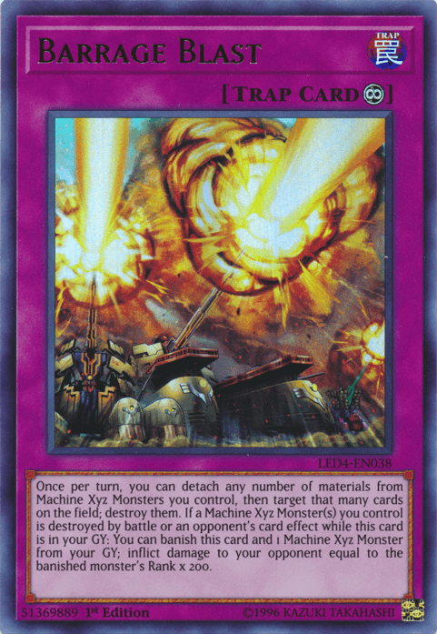 Barrage Blast [LED4-EN038] Ultra Rare (ONLINE ORDER ONLY)
