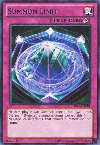 Summon Limit (Blue) [DL17-EN018] Rare (ONLINE ORDER ONLY)