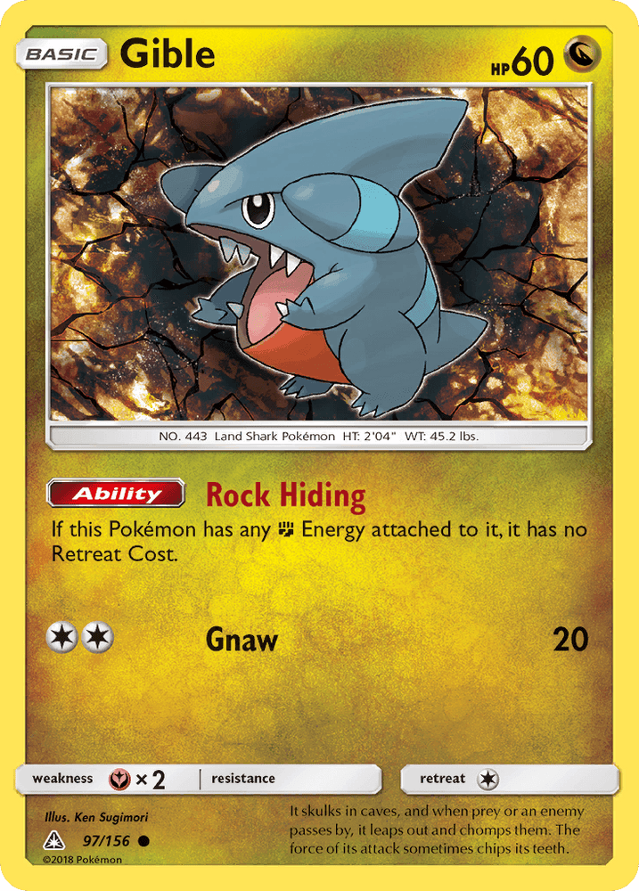 Gible (97/156) [Sun & Moon: Ultra Prism] (Online Only)