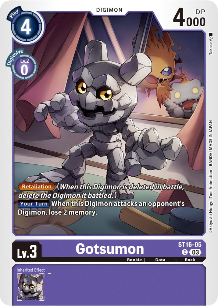Gotsumon [ST16-05] [Starter Deck: Wolf of Friendship] (ONLINE ORDER ONLY)