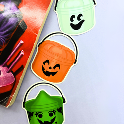 90's Halloween Buckets | Sticker Die Cut (ONLINE ORDER ONLY)