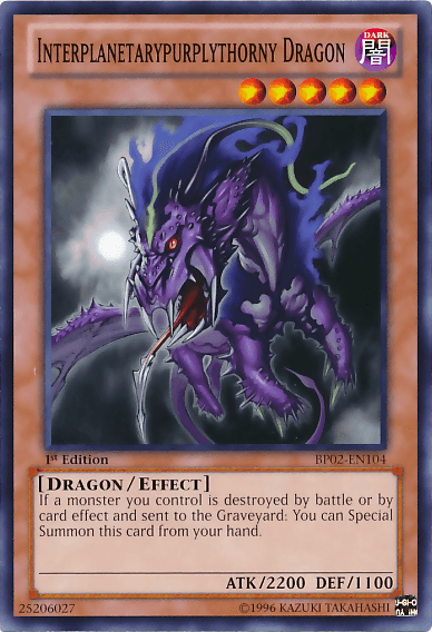 Interplanetarypurplythorny Dragon [BP02-EN104] Common (ONLINE ORDER ONLY)