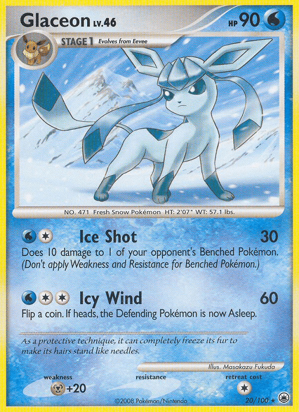 Glaceon (20/100) [Diamond & Pearl: Majestic Dawn] (Online Only)