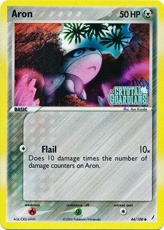 Aron (44/100) (Stamped) [EX: Crystal Guardians] (Online Only)
