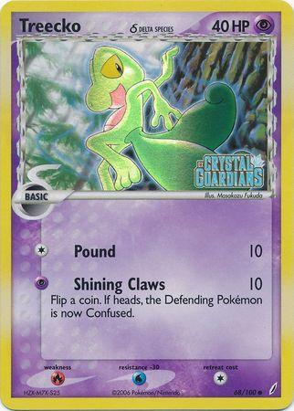 Treecko (68/100) (Delta Species) (Stamped) [EX: Crystal Guardians] (Online Only)
