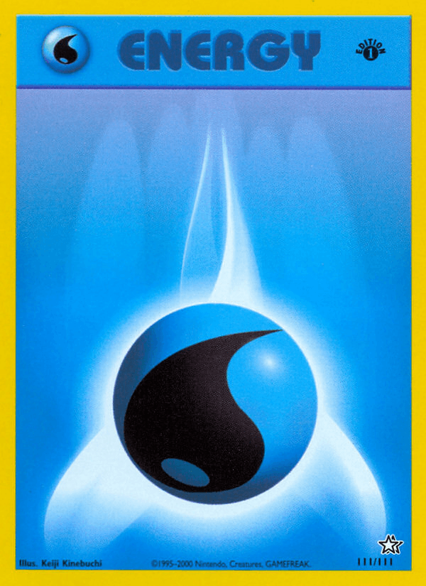 Water Energy (111/111) [Neo Genesis 1st Edition] (Online Only)