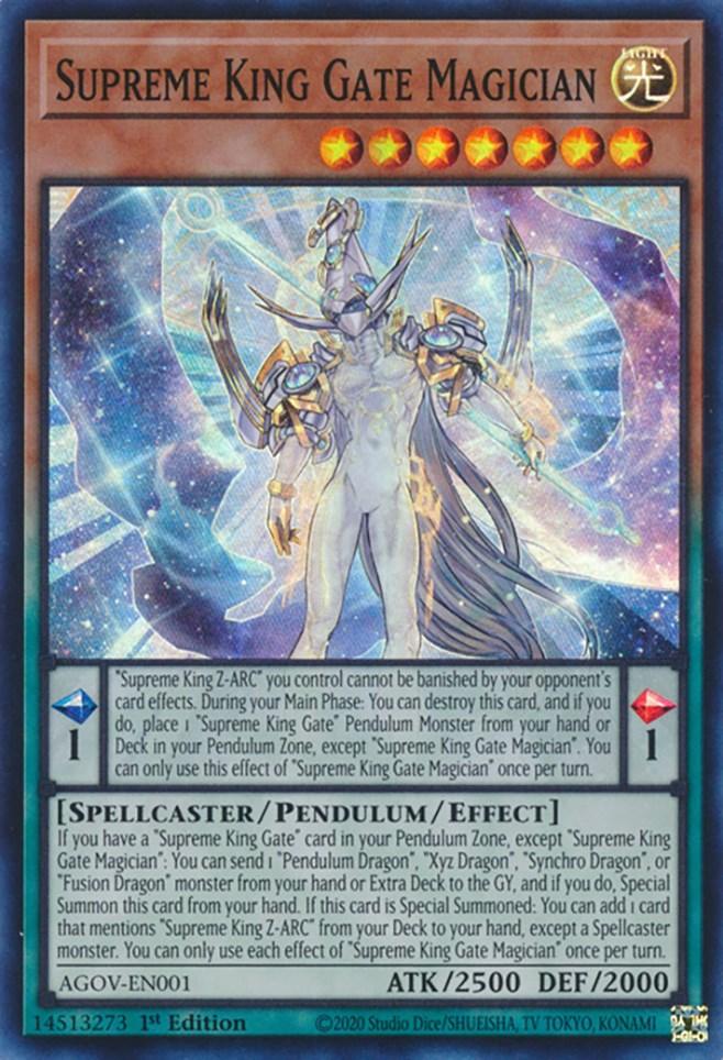 Supreme King Gate Magician [AGOV-EN001] Super Rare (ONLINE ORDER ONLY)