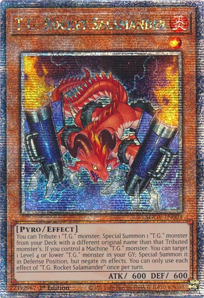 T.G. Rocket Salamander (Quarter Century Secret Rare) [AGOV-EN003] Quarter Century Secret Rare (ONLINE ORDER ONLY)